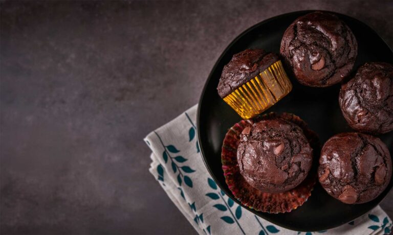choc-and-banana-muffins